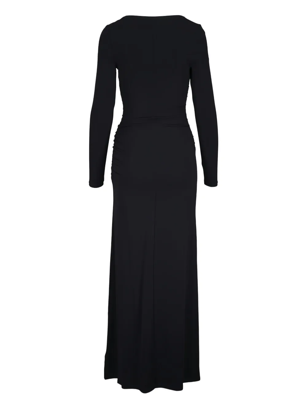 Veronica Beard Viela maxi-jurk met ruches en lange mouwen - Zwart