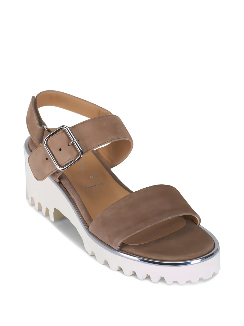 Ron White Elaria suède sandalen met gesp Bruin