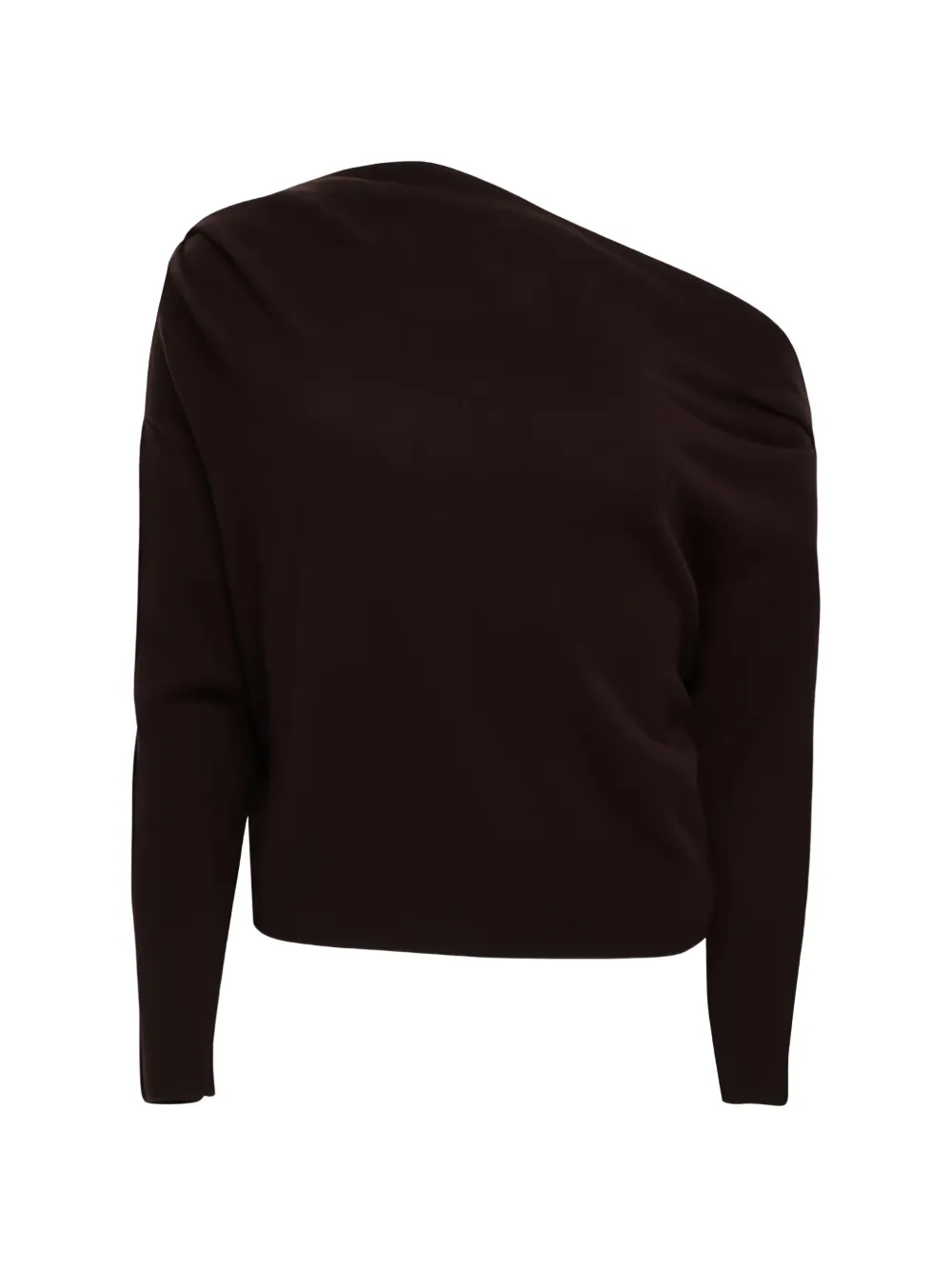 The Sei one-shoulder long-sleeve top - Braun