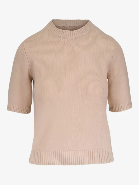 Kinross Cashmere crew-neck short-sleeve T-shirt