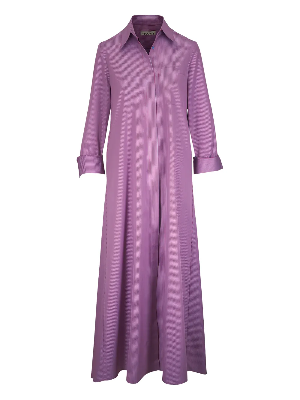 TWP Jenny´s striped shirt maxi dress - Purple
