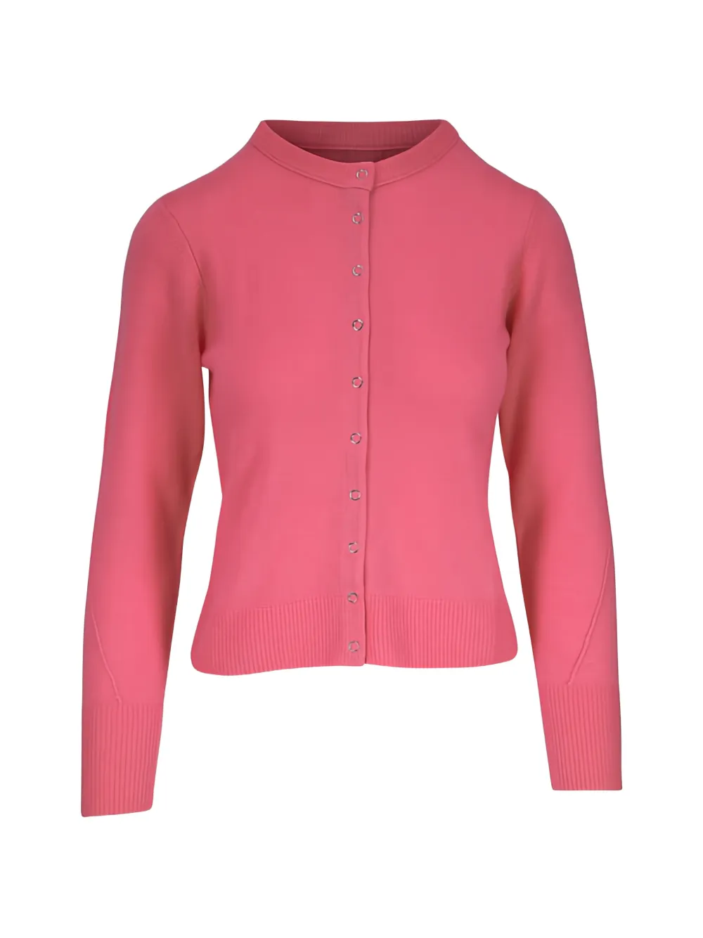 Kinross Cashmere Cardigan con bottoni a pressione - Rosa