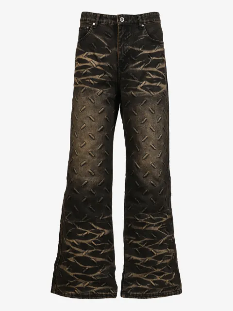 Who Decides War pantalon à design embossé
