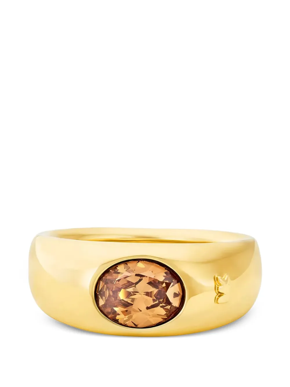 Michael Kors oval-stone signet ring - Gold