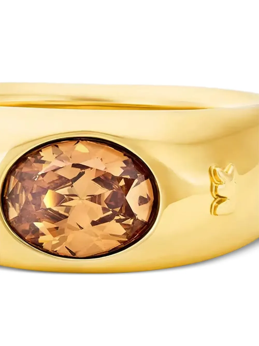  Michael Kors Oval-stone Signet Ring - Gold 