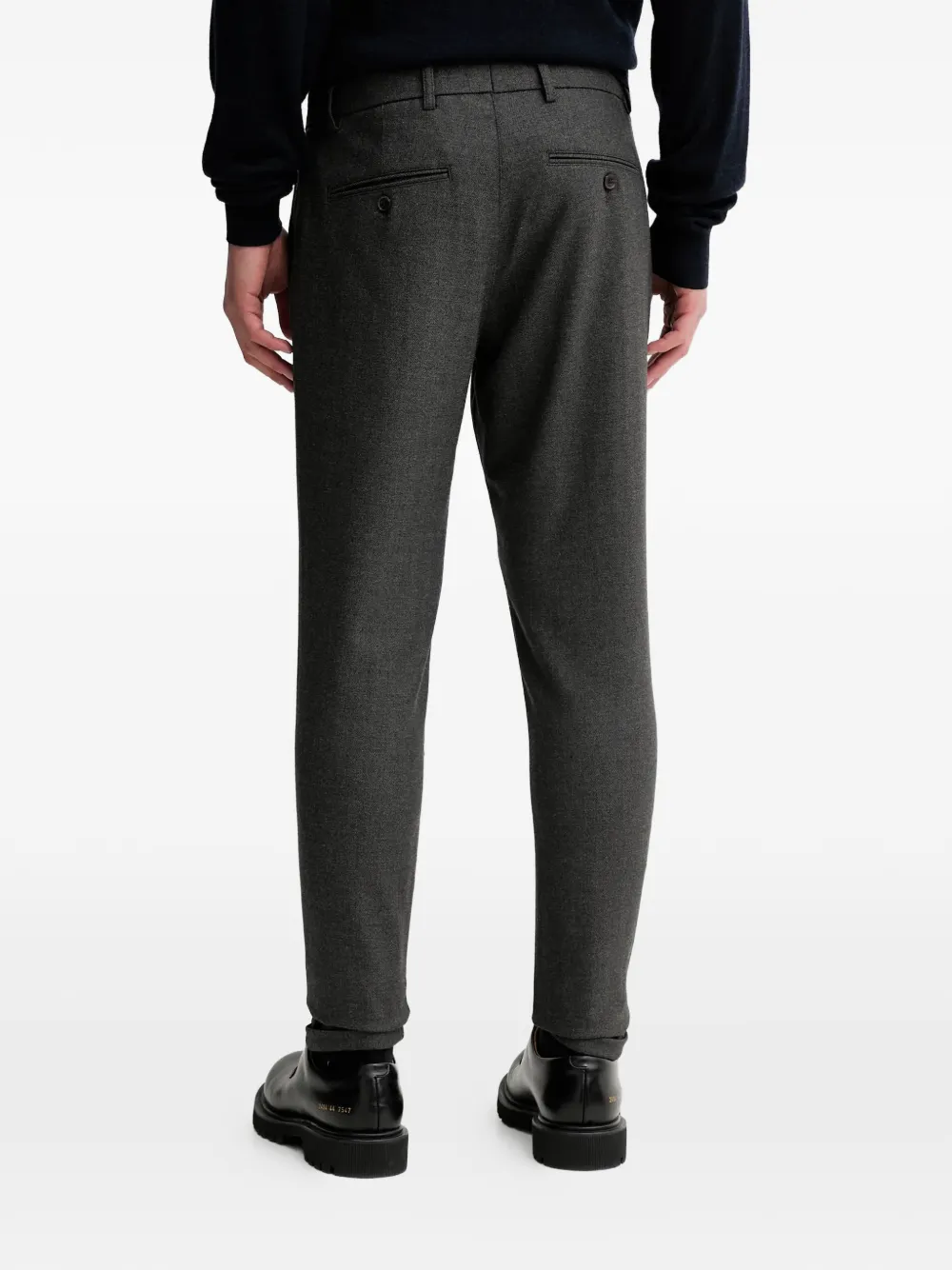  Les Deux Como Herringbone Trousers - Grey 