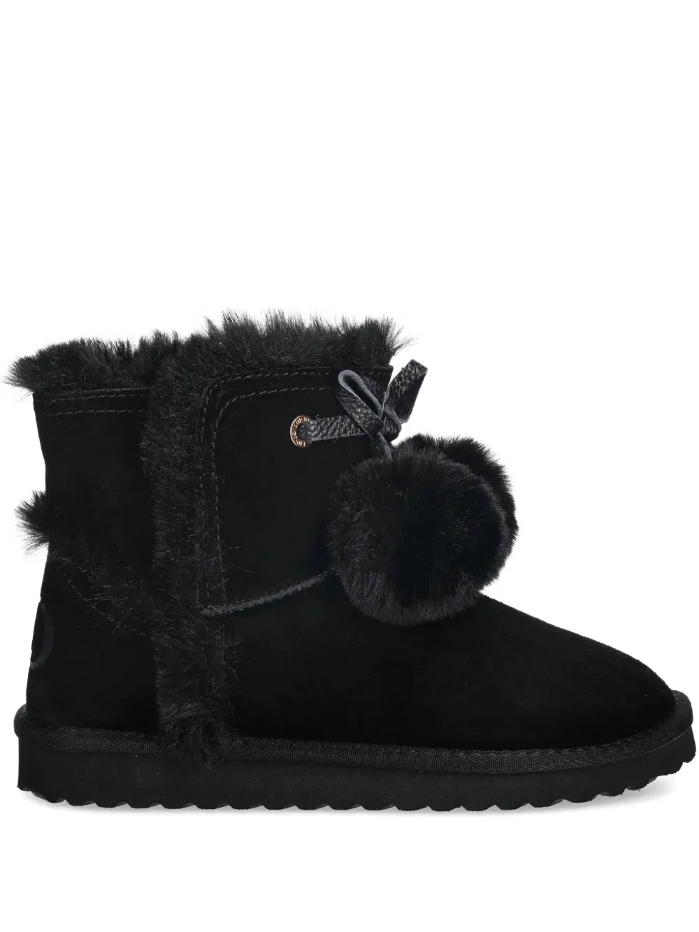 LIU JO faux-fur pompom boots - Nero