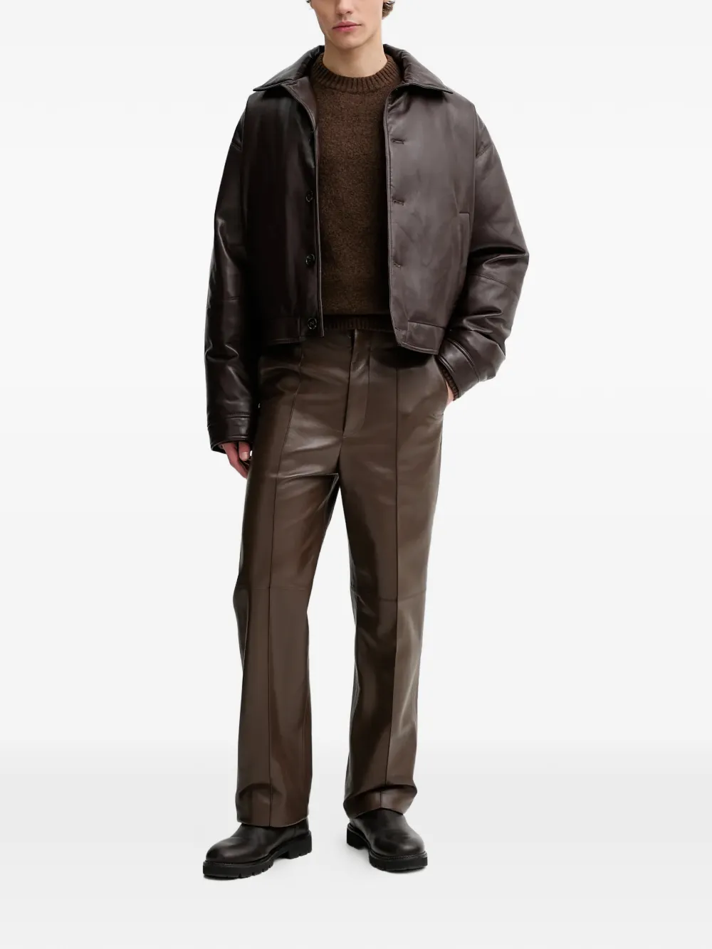 Les Deux Gilbert crew-neck sweater - Bruin