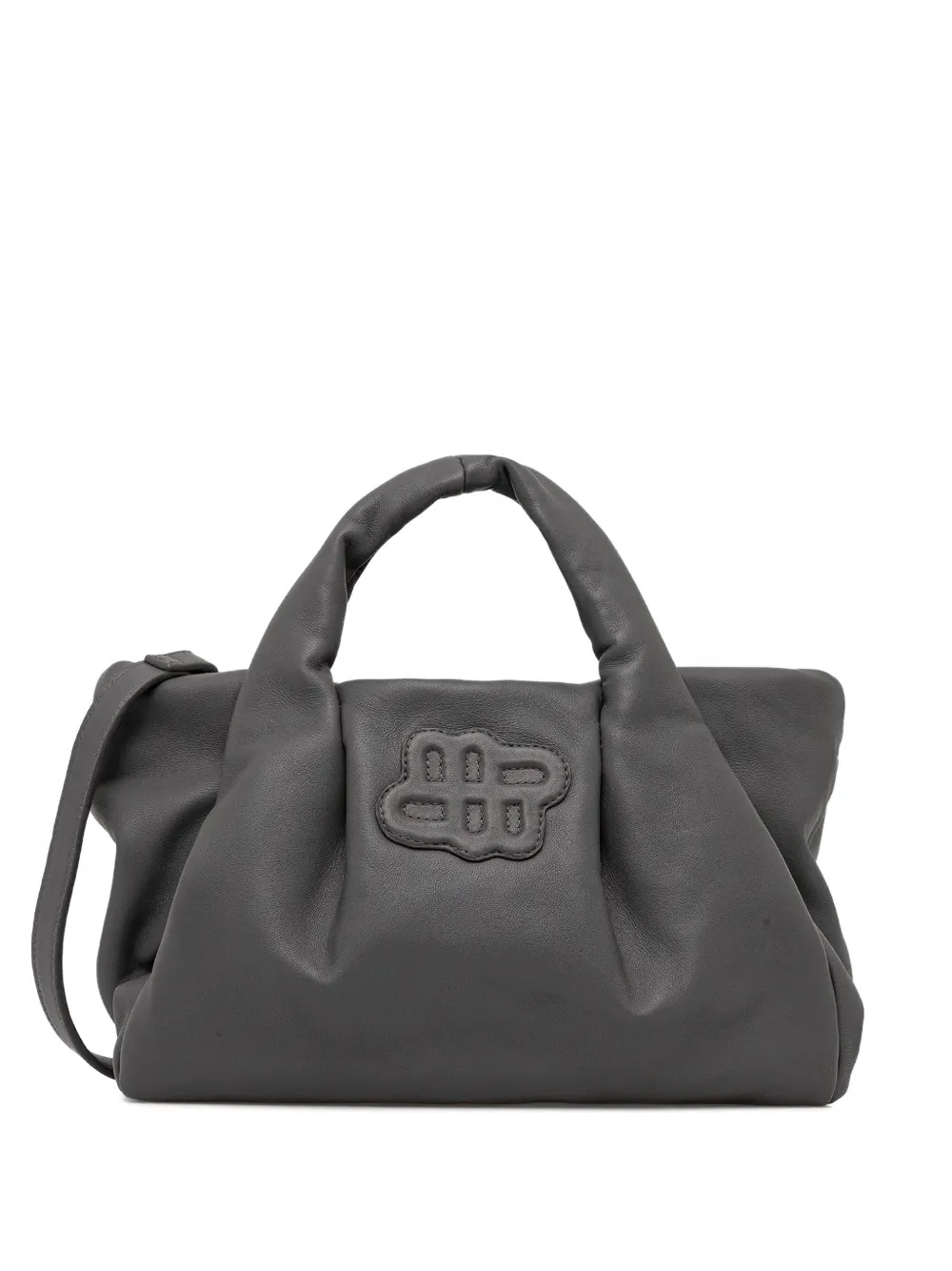MUNTHE small top-handle tote bag | Grey | Image 1