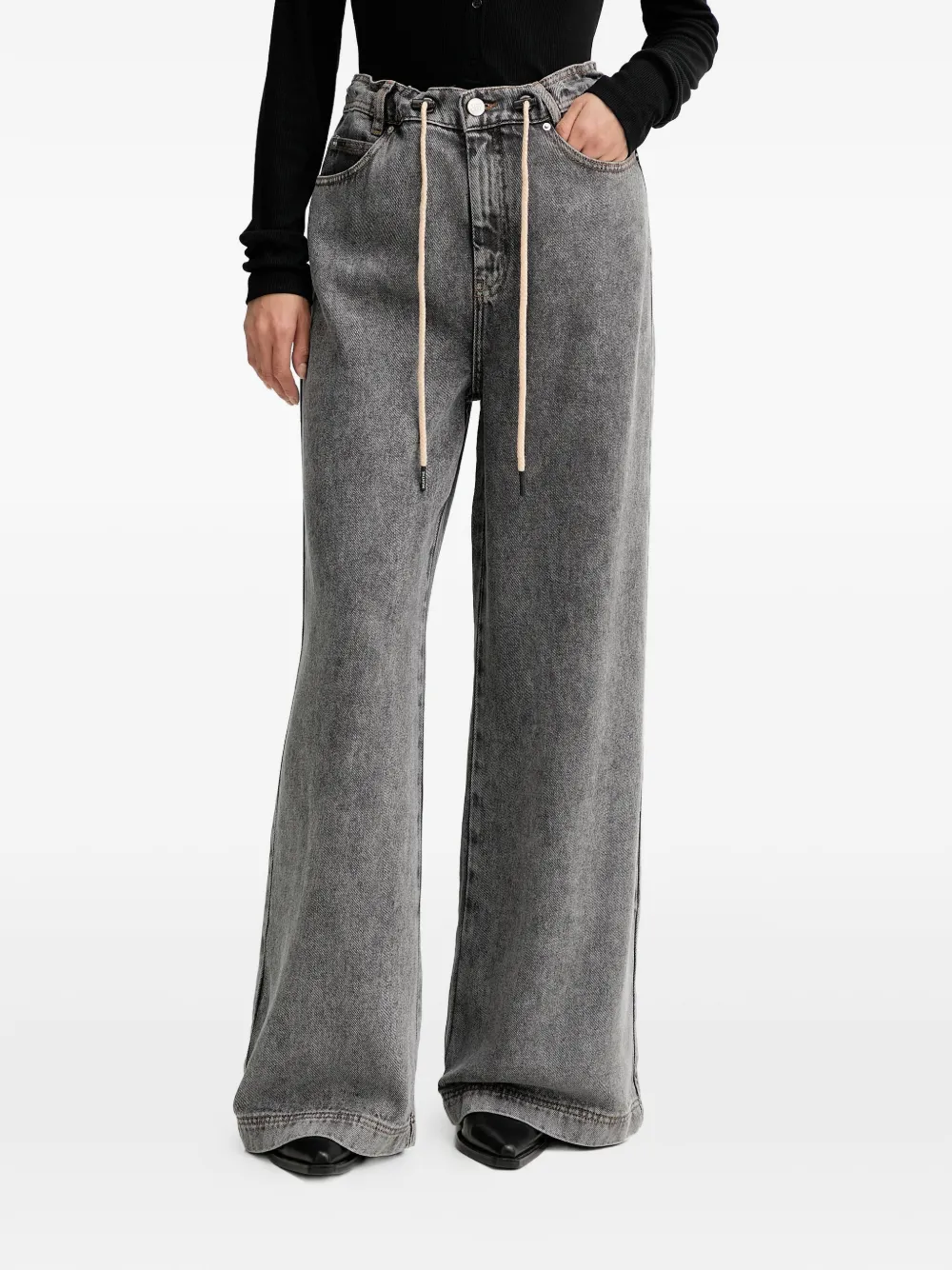 MUNTHE drawstring jeans - Grigio