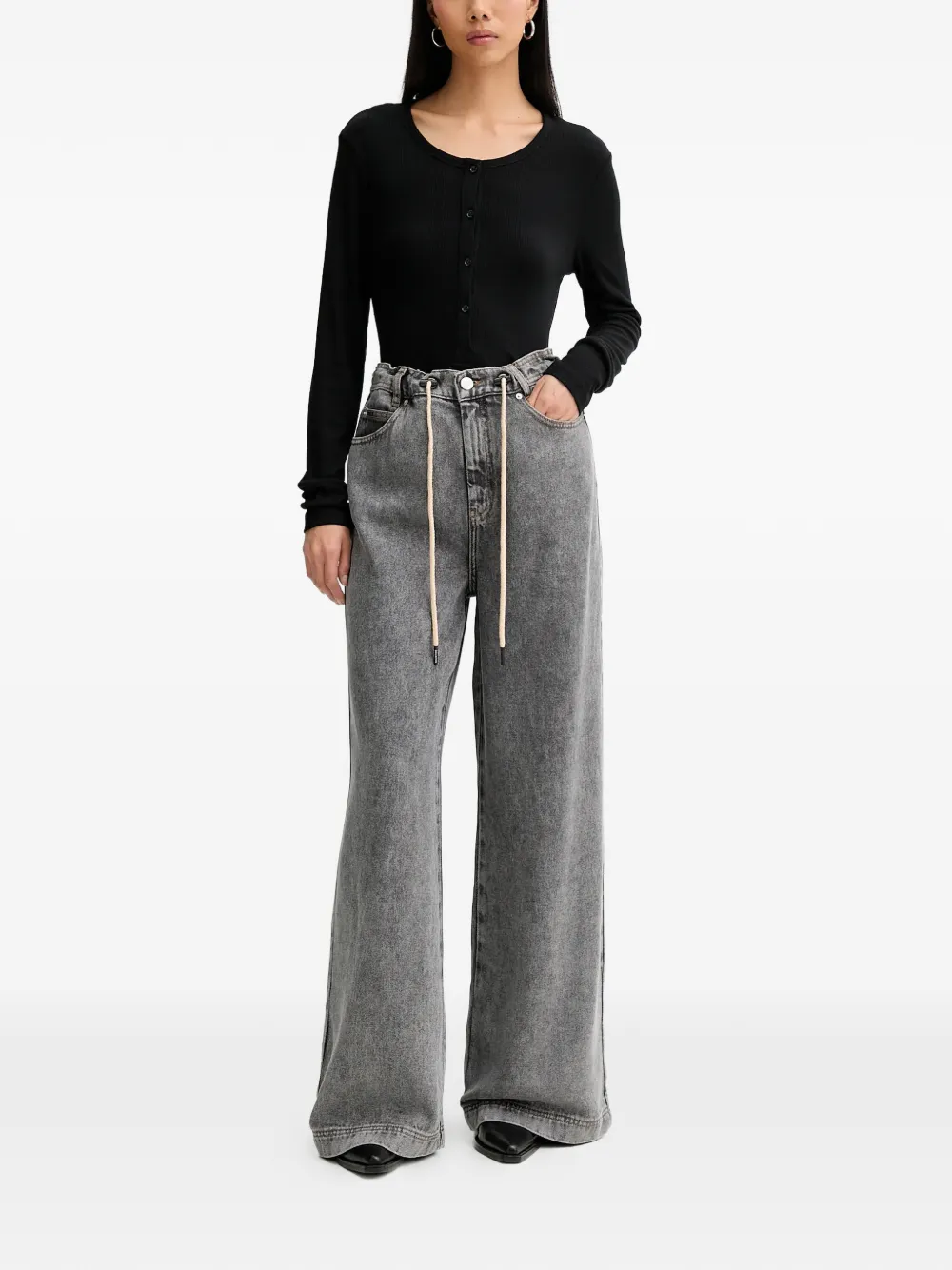 MUNTHE drawstring jeans - Grijs