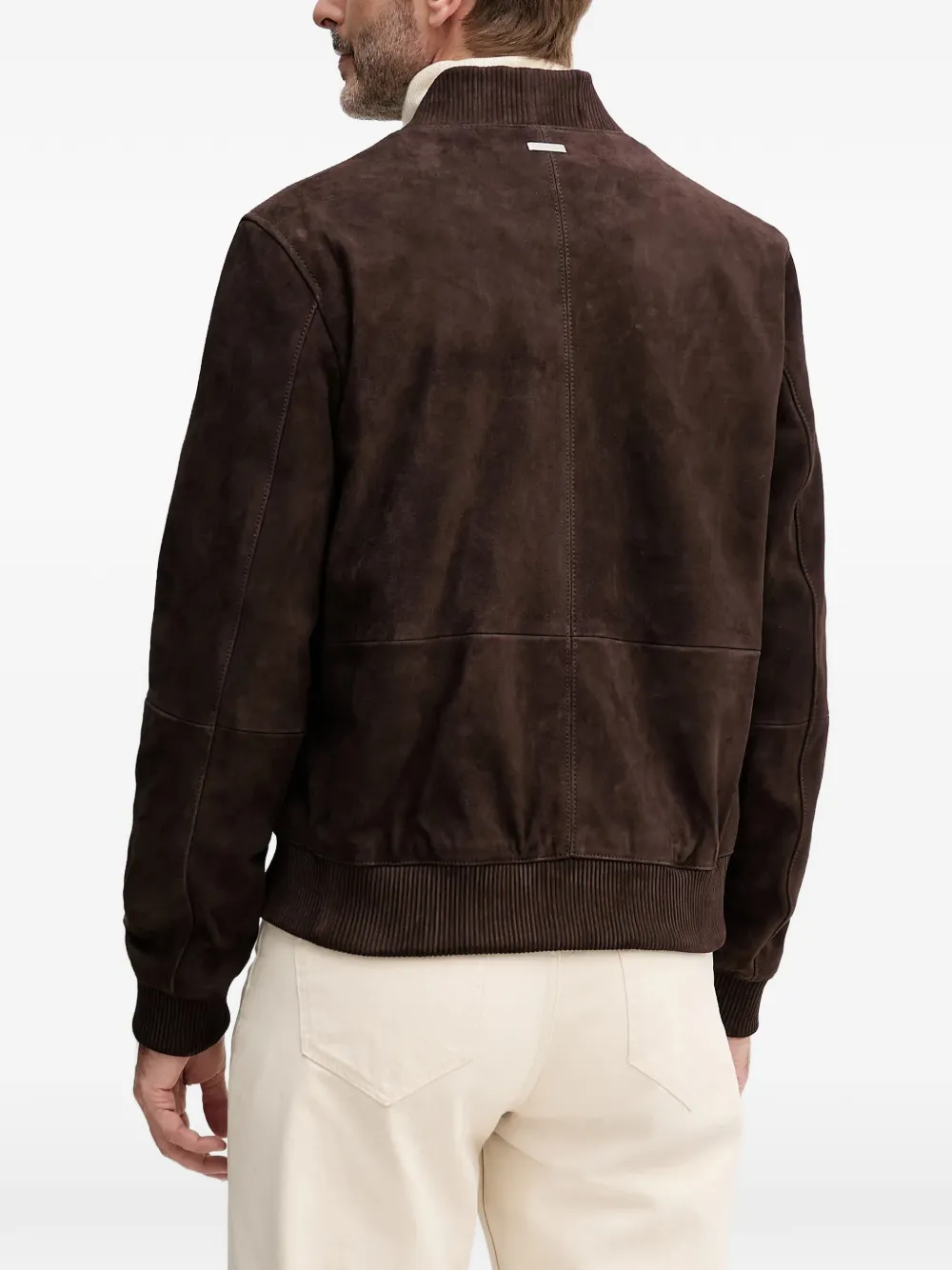  Michael Kors Veste De Moto à Fermeture Zippée Latérale - Marron 