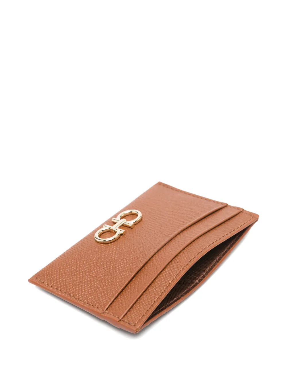Ferragamo Pasjeshouder met logodetail Bruin