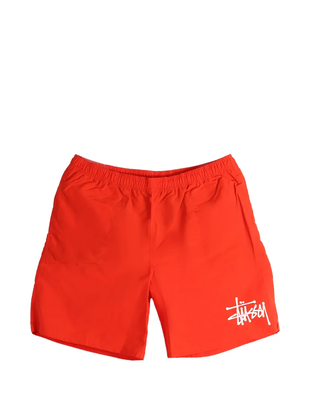 Stüssy logo drawstring shorts - Arancione