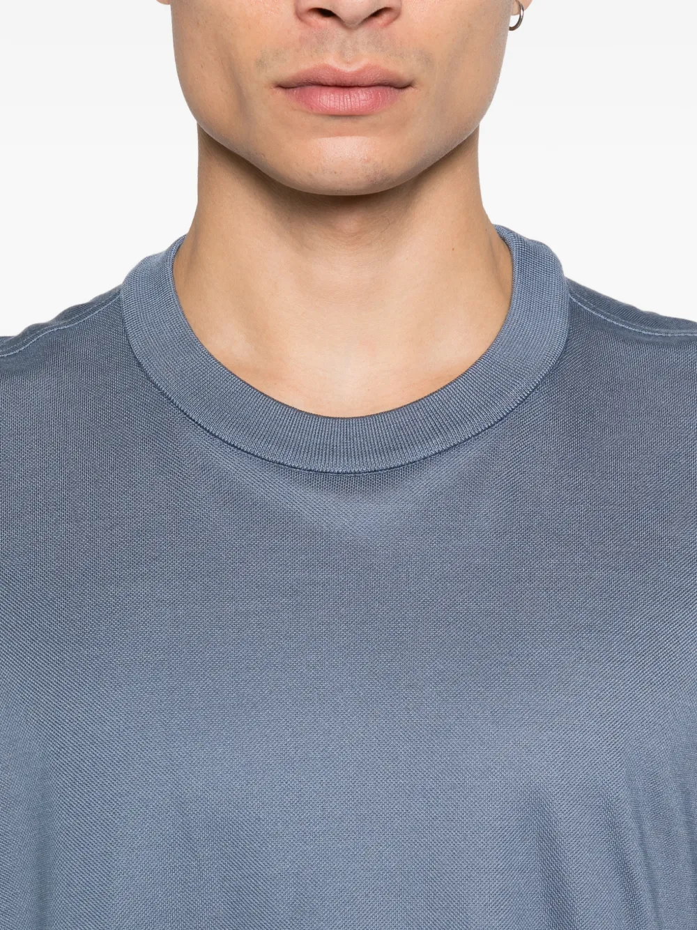 Brioni T-shirt met ronde hals Blauw