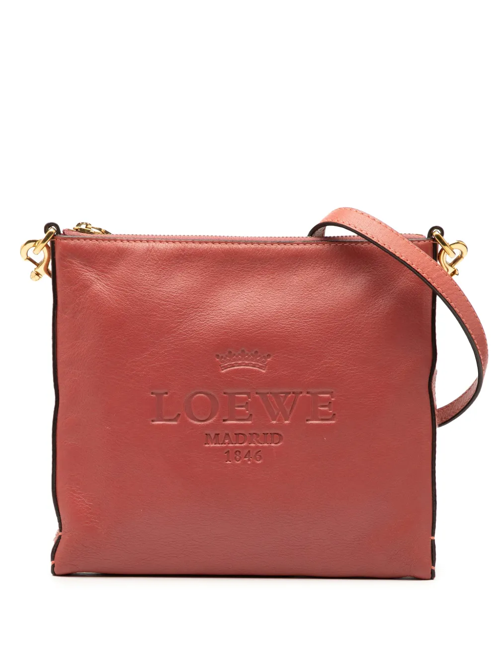 Loewe Pre-Owned Borsa a tracolla Heritage in pelle 2010-2025 - Rosso