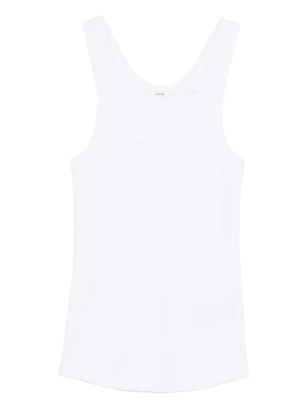 Haikure ribbed top - Bianco