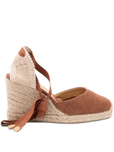 Castañer ribbon wedge espadrilles