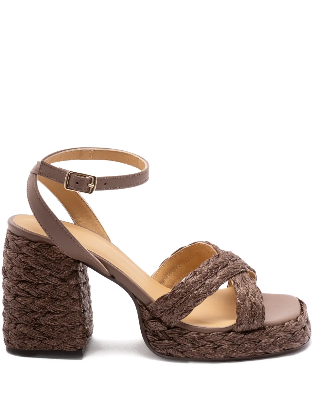 Castañer raffia heeled espadrilles | Brown | Image 1