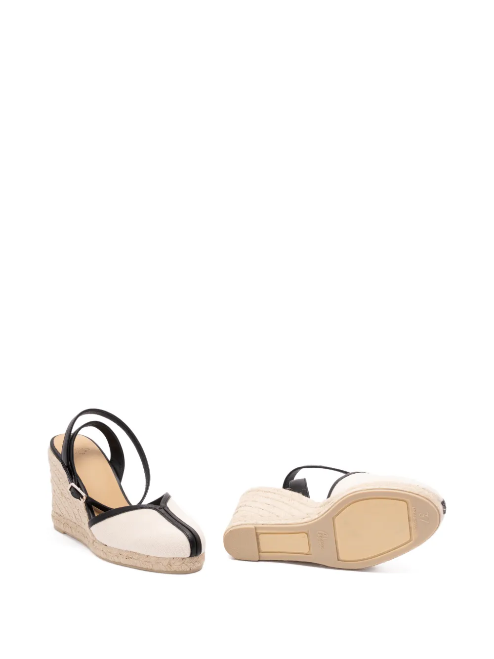Castañer Espadrilles met sleehak Beige