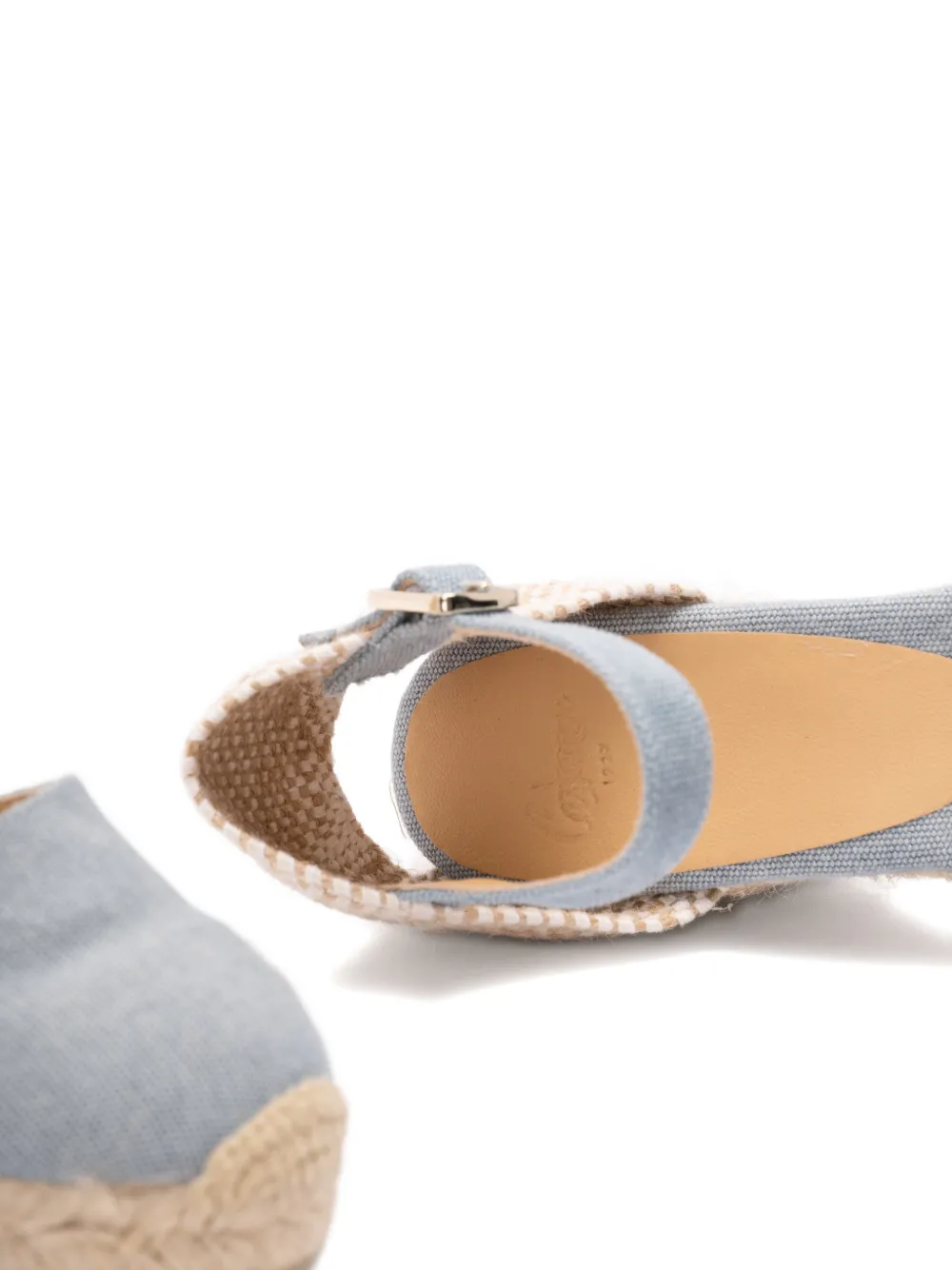 Castañer Espadrilles met enkelbandje en gesp Blauw