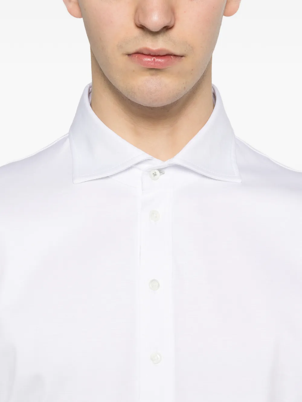 Brunello Cucinelli Poloshirt met knopen Wit