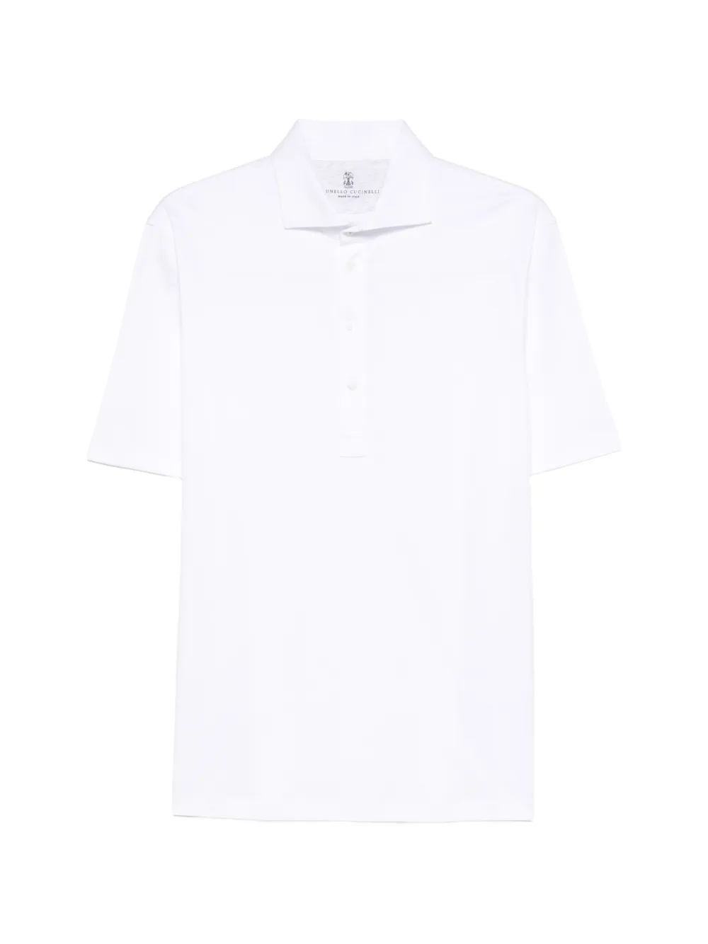 Brunello Cucinelli buttoned polo shirt - Bianco