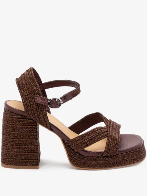 Castañer Valle metallic-braided sandals