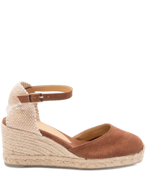 Castañer ankle strap wedge espadrille