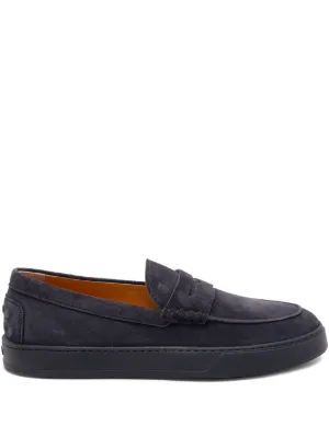 Tod's スエード ローファー | ブルー | FARFETCH JP