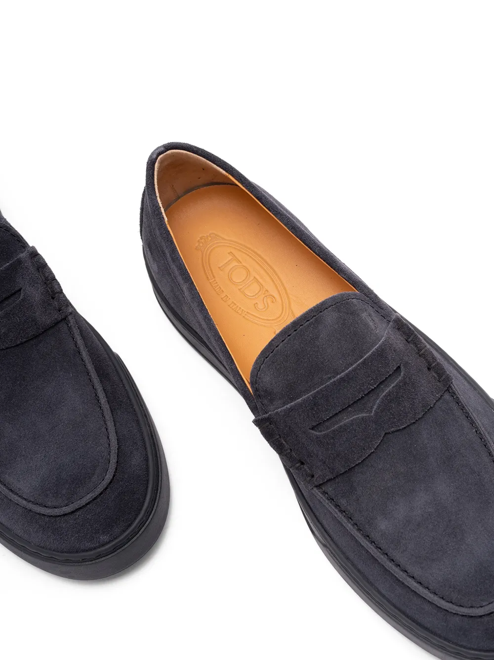 Tod's レザー ペニーローファー | ブルー | FARFETCH JP