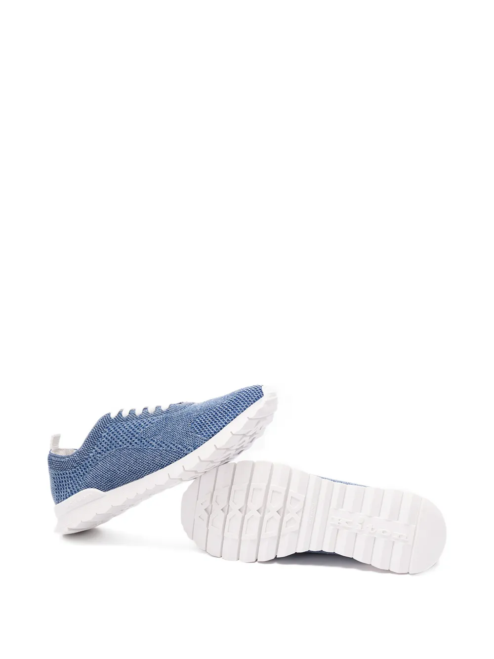 Kiton Getextureerde low-top sneakers Blauw