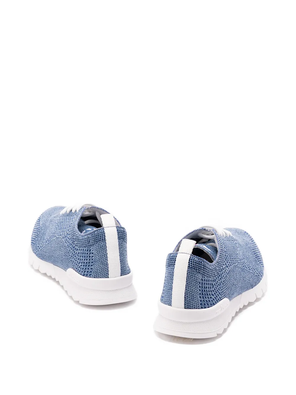 Kiton Getextureerde low-top sneakers Blauw