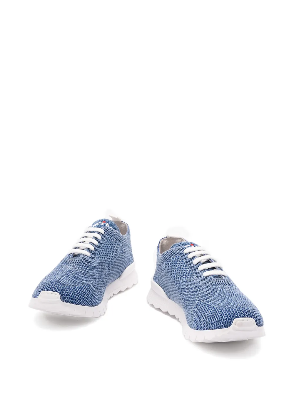 Kiton Getextureerde low-top sneakers Blauw