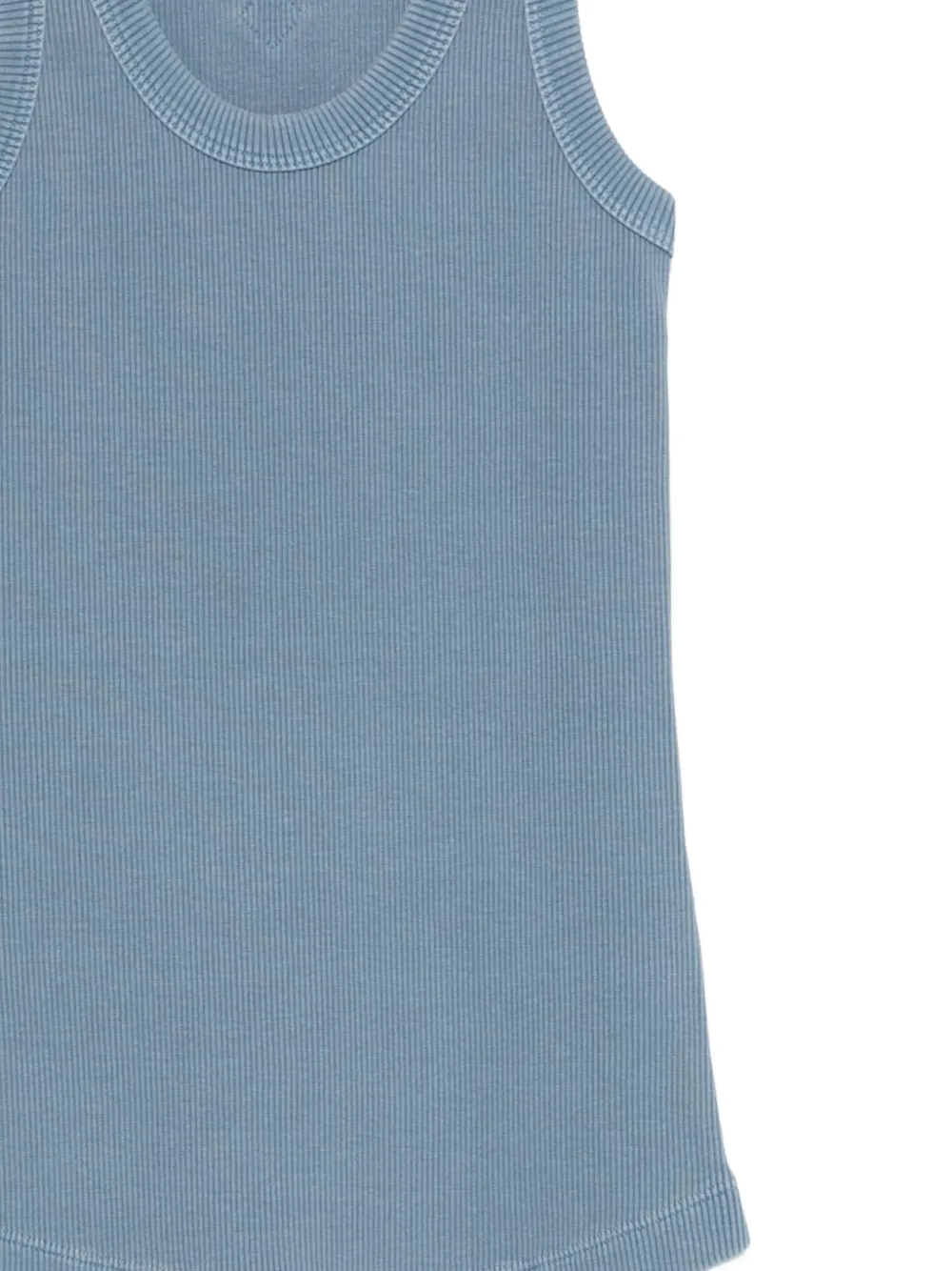  Haikure Gem Ribbed Top - Blue 