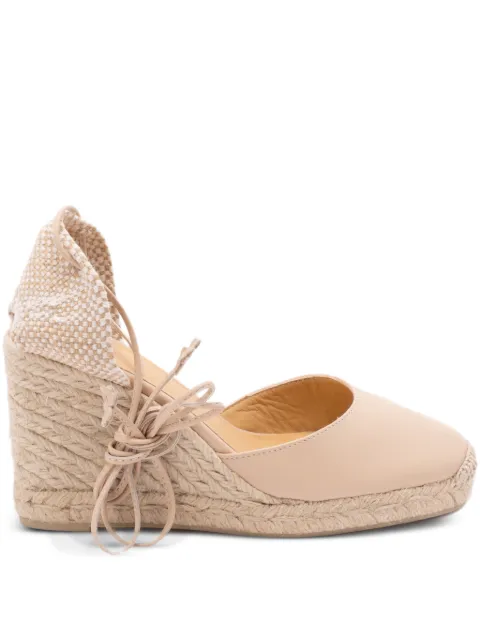 Castañer flower tie wedge espadrilles