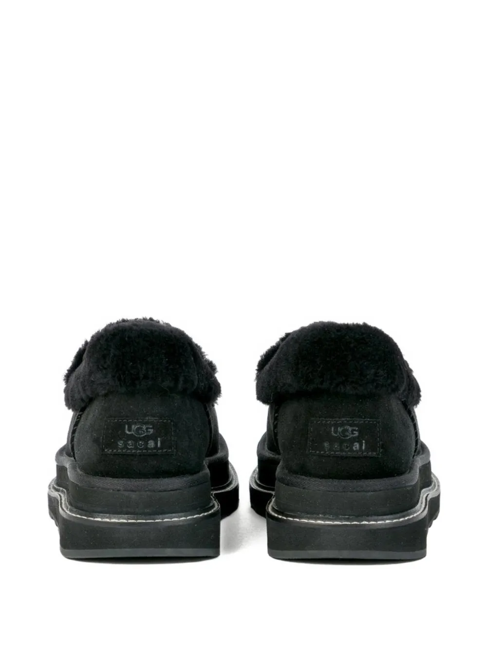 sacai x UGG loafers Zwart