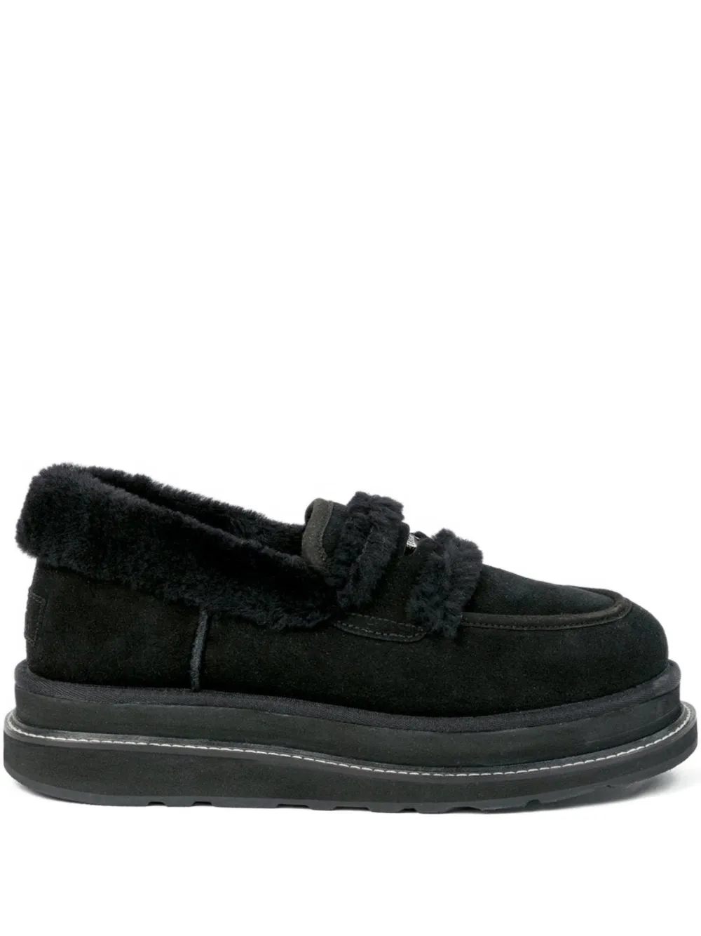 sacai x UGG black loafers | negro | Image 1