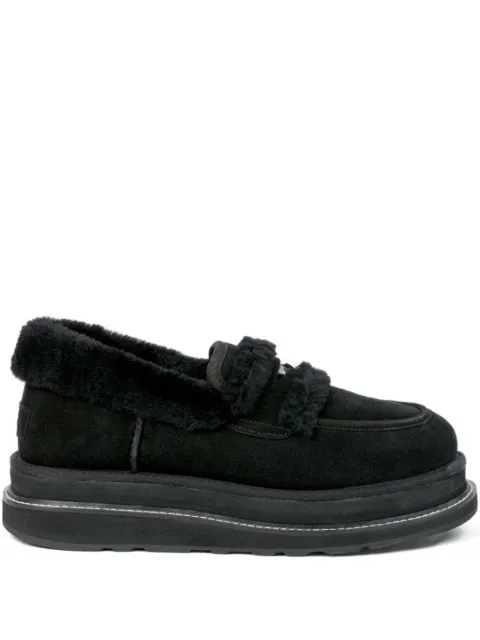 sacai x UGG black loafers