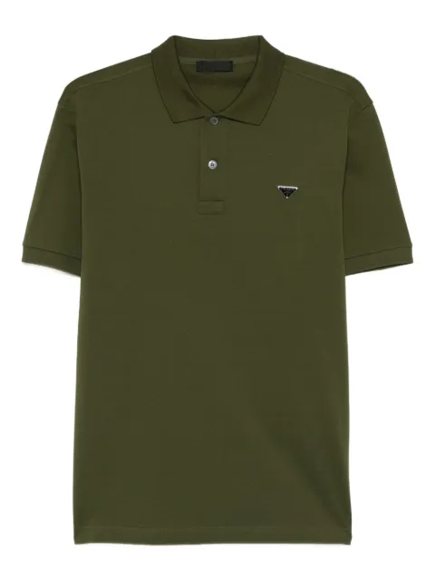 Prada triangle-logo polo shirt