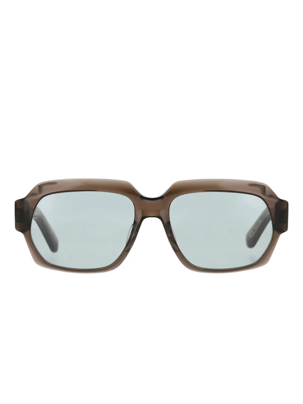 Yellows Plus Greg geometric sunglasses - Marrone