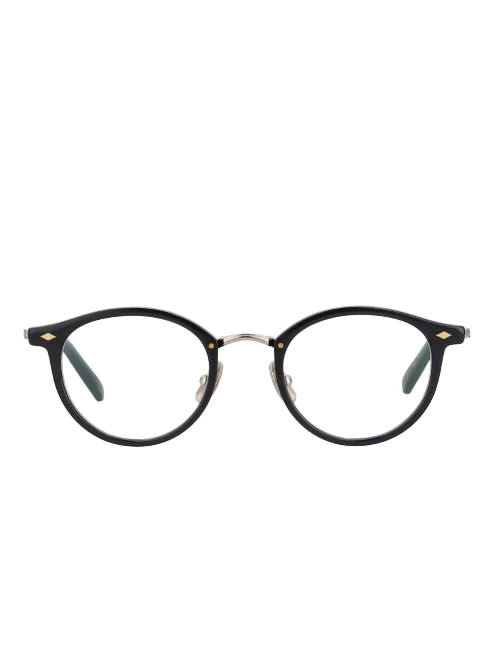 Yellows Plus Selina round glasses | Black | Image 1