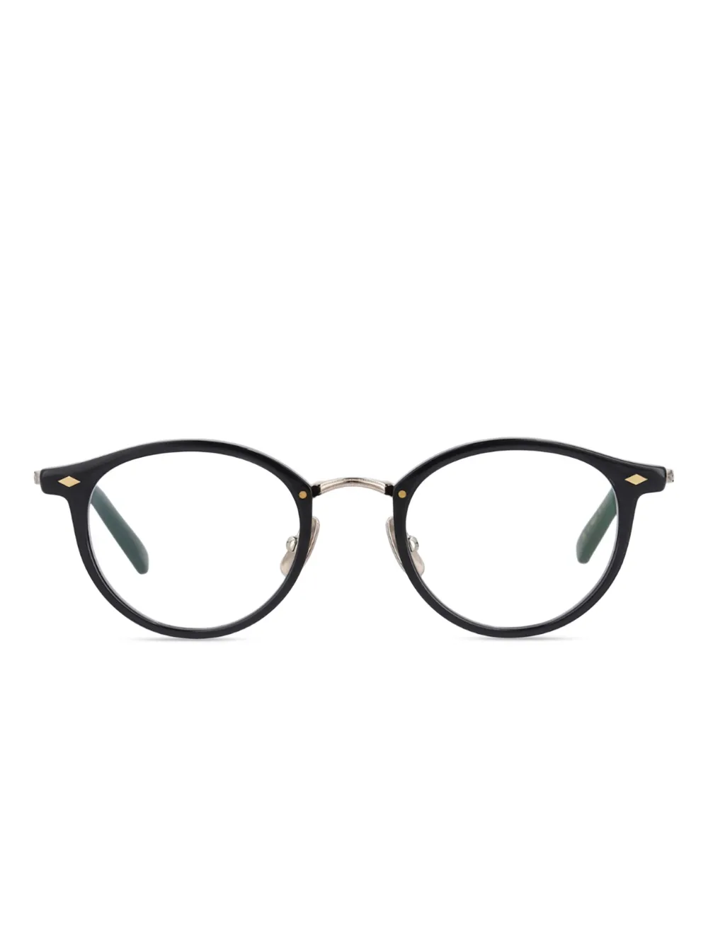 Yellows Plus Selina round glasses | Black | Image 1