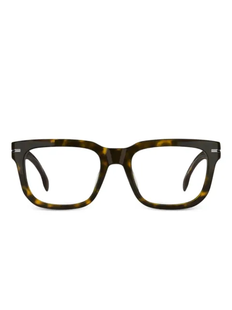 Hugo Boss Br havana square-frame glasses