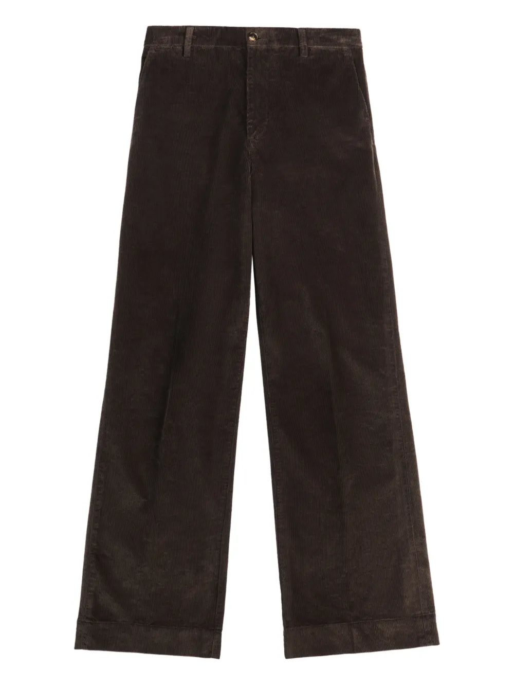Fay corduroy wide-leg trousers - Marrone