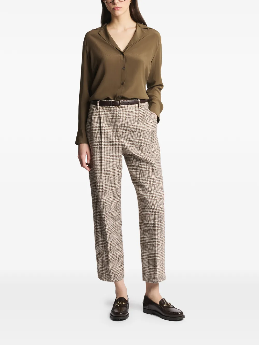 Fay silk shirt - Bruin