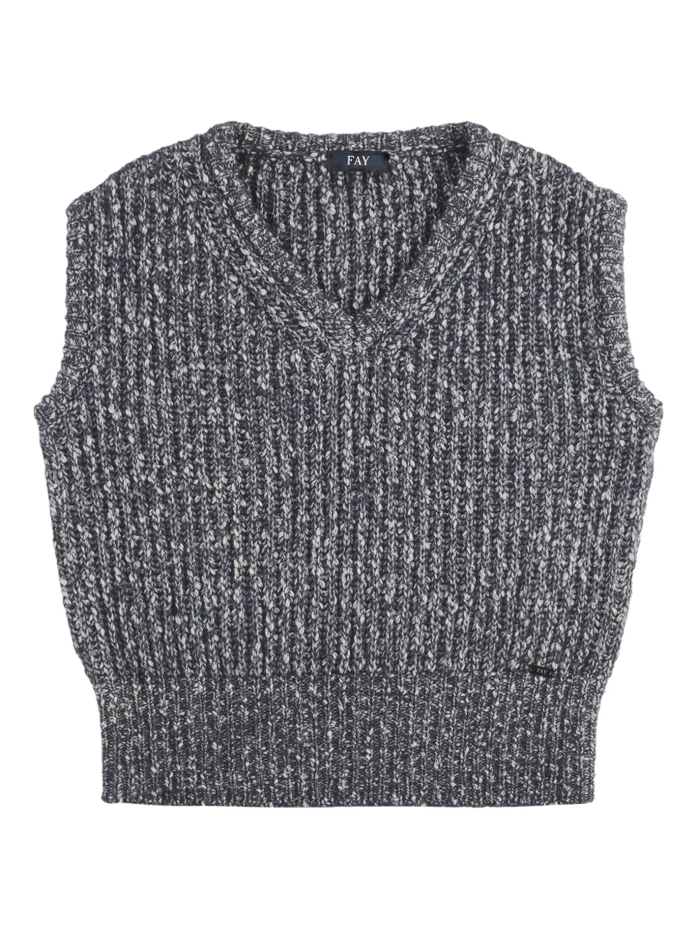 Fay V-neck vest - Blu