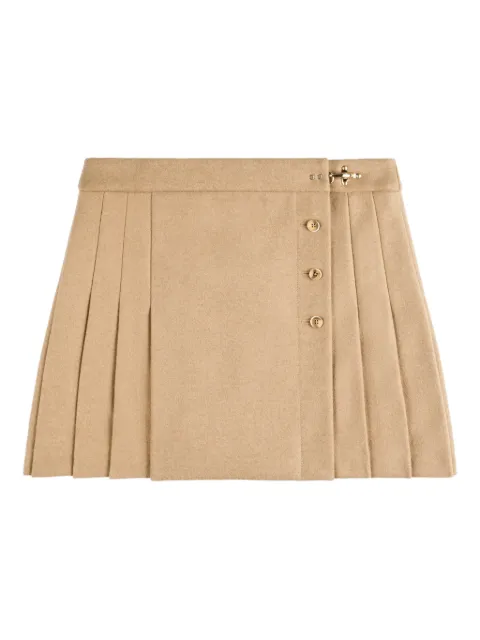 Fay pleated buttoned mini skirt