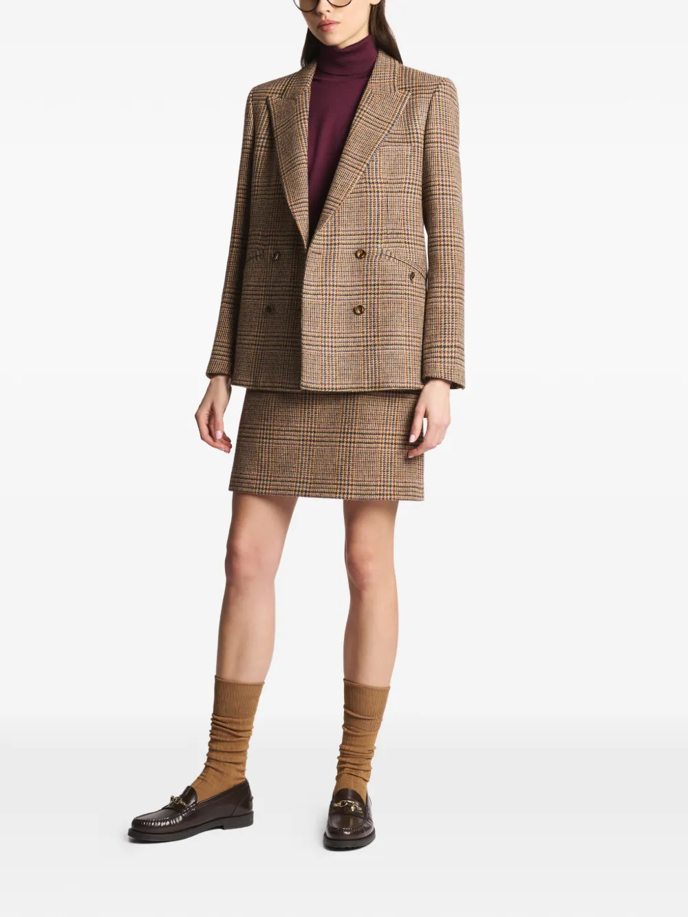 Fay double-breasted check jacket | Blazers | Image 2