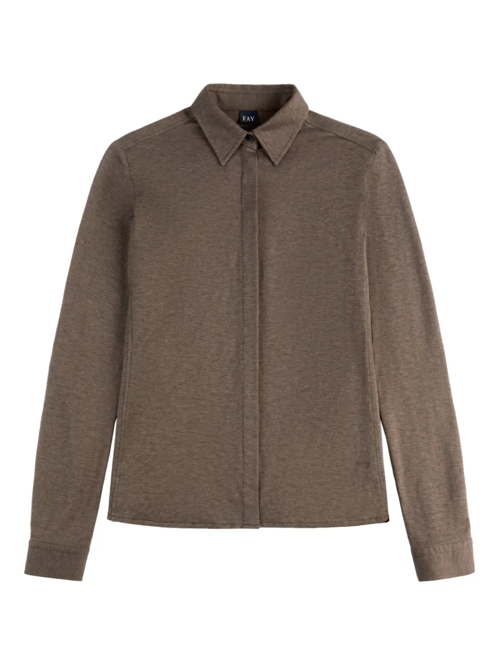 Fay slim shirt - Marrone